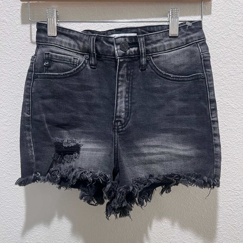 Kancan Black Denim Shorts
